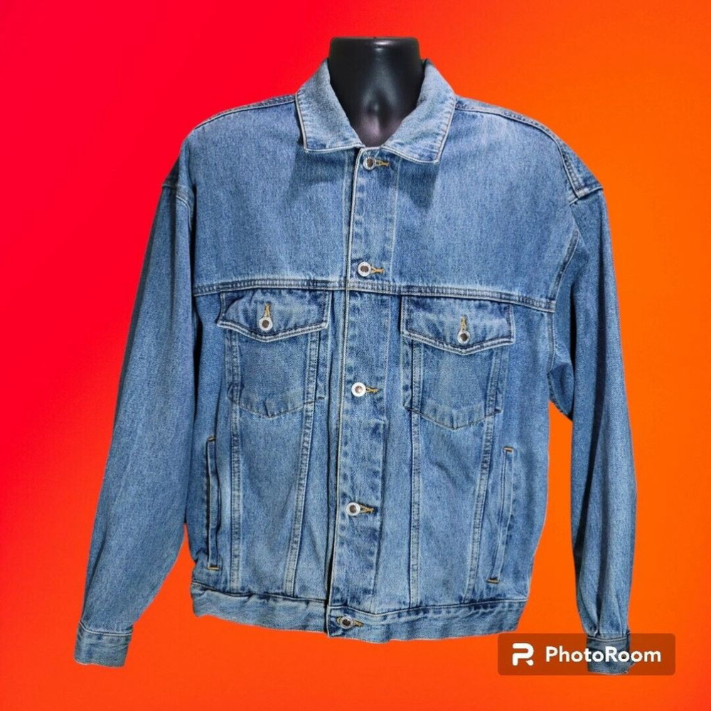 Vintage 90's Men's Eddie Bauer Denim Jean Jacket Size M